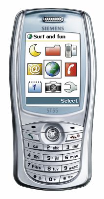 Siemens ST55 camera phone with 4x zoom